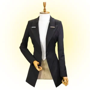 Women’s Black Coat – Elegant Long Winter Coat